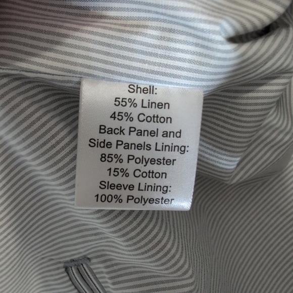 Joseph Abboud Unstructured Gray Elbow Patch Blazer Sport Coat Jacket Mens 2XLT - Picture 8 of 11